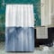 Hoisy Shower Curtains Waterproof, Clofy Duschvorhänge Bergsee-Spiegelung Grau Weiß Größe 200X180CM