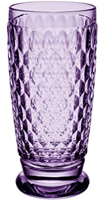 Villeroy & Boch – Boston Longdrink-Glas Lila, Spülmaschinenfest, Glas, Trinkgeschirr, Kristallglas