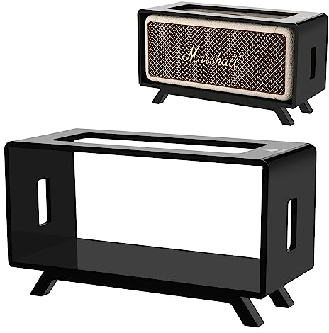 TXEsign Acryl-Desktop-Ständer, Kompatibel Mit Marshall Emberton/Emberton II/III Lautsprecher, Tischhalter, Präsentationsregal, Lautsprecher-Ständer (Schwarz)