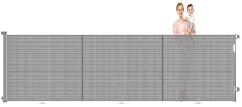 Treppenschutzgitter Ausziehbares Extrabreit Türschutzgitter für Babys, Babygitter & Hundegitter,Ausziehbar bis zu 300 cm Breite, Türschutzgitter für Treppe Türen Korridore Freien