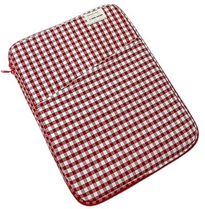 Donloise Fairycore - Funda para portátil de 11 a 13 pulgadas, bonita funda hinchada para laptop, funda para tablet Kawaii, accesorios de oficina (11 pulgadas, rojo)