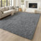 Hafaa Rugs Living Room 120 x 170 – Fluffy Grey Area Rugs for Bedroom – Super Soft Large Shaggy Pile Non Slip Non-Shedding Rug – Modern Plush Carpet for Lounge