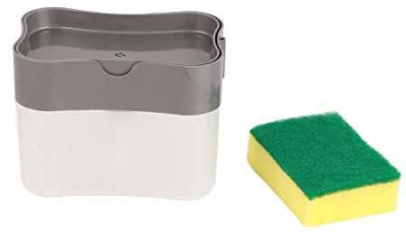 ANKROYU Detergent Squeezer, Dishwasher Detergent Squeezer Box, Automatic Dispensing Box with Cleaning Sponge, Kitchen Cleaning Products