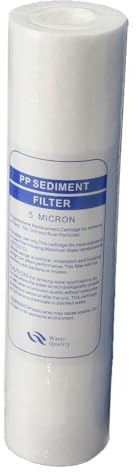 Cartuccia Filtrante 10 Universale per Sistema Acqua, Resina, Carboni Attivi, Ceramica Anticalcare, Sedimenti, Corda, Blocchi, Granuli UDF/CTO/PP/PPW - Ricambio (PP Sedimenti)