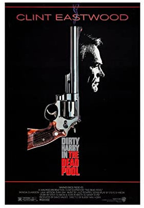 THEGIS Clint Eastwood Dirty Harry In The Dead Pool-Film-Poster auf Leinwand, Schlafzimmer, Dekoration, Sport, Landschaft, Büro, Raumdekoration, Geschenk, ungerahmt, 60 x 90 cm