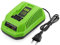 FURREN Chargeur de Batterie au Lithium 40V pour GreenWorks 29482 G-MAX 40V Batterie Li-Ion 29472 29482 29652 G40825 Prise Europ¨¦Enne