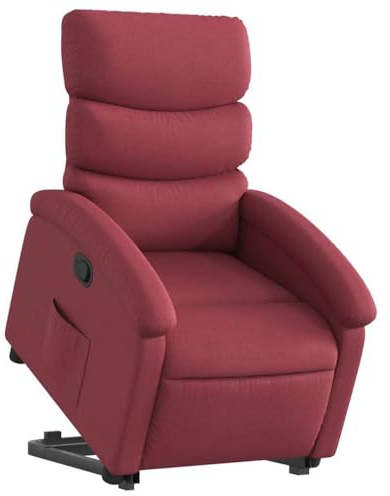 vidaXL Relaxsessel mit Aufstehhilfe Weinrot Stoff