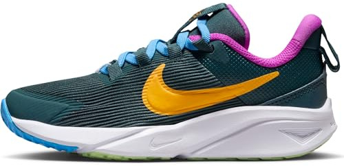 Nike Schuh Nike Star Runner 4 Schuh Für Jüngere Kinder, Deep Jungle/Sundial-Hyper Violet, DX7614-300, 28 EU (11C US)