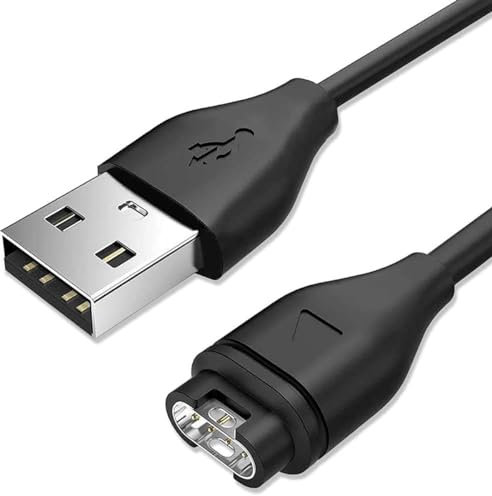 Visiodirect Chargeur USB Câble de Charge Noir Compatible avec Garmin Forerunner 45