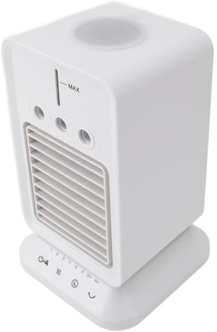 Aire Acondicionado Portátil Ventilador Oscilante De 360 ​​​​Grados con 3 Velocidades, Temporización, Carga para Oficina En Casa