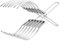 Pince à découper en acier inoxydable facile à nettoyer pour rôtir la viande et le pain pour un usage quotidien