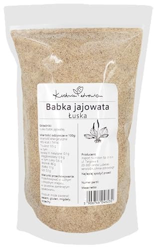 Flohsamenschalen Natürlich & Rein – Hoher Ballaststoffgehalt – Ideal für Verdauung & Sättigung – Psyllium Husk | KUCHNIA ZDROWIA