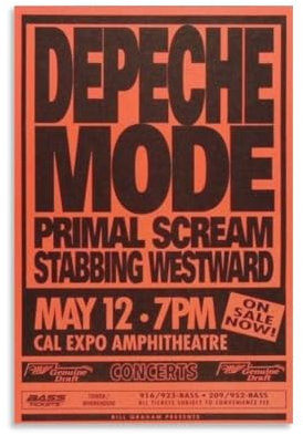 Depeche Mode Konzert, Vintage, klassisches und zeitgenössisches Musikband, modisches Poster, dekorative Malerei, Leinwand, Wandkunst, Wohnzimmer, Poster, Schlafzimmer, Gemälde, Wohnzimmer,