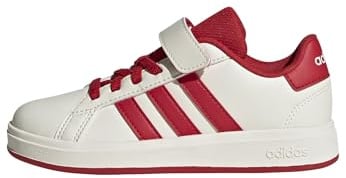 adidas Unisex Kids Grand Court 2.0 Shoes Children, Off White/Collegiate Red/Core Black, 11.5 UK Child