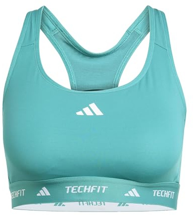 adidas Women's Techfit Bra, Pure Teal, XS