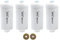 Larayci Lot de 4 filtres à eau fluorure de rechange pour Berkey® PF-2® Elements, système de filtration par gravité Berkey®, y compris Big, Travel, Royal, Imperial et Crown Series, matériau filtrant
