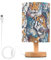 Lampe de bureau Mnsruu Lampe de chevet Tigre Forêt Animal LED Abat-jour en tissu Petite lampe pour chambre à coucher Salon (ampoule incluse)