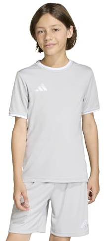 adidas Unisex Kinder Entrada26 Jersey Kids Shirt, Team Light Grey/White, 11-12 Years