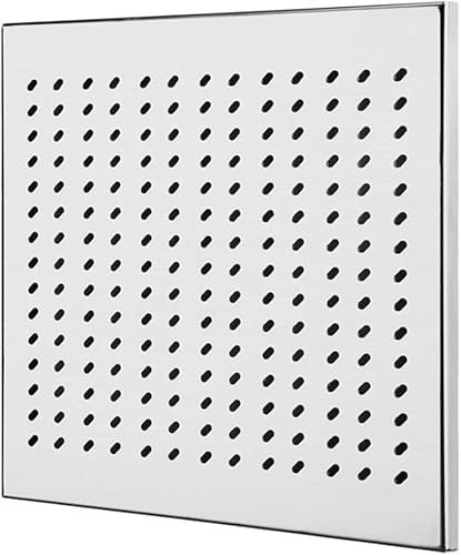 Wangyaohan Quadratische Entwässerungsabdeckung Edelstahl Bodenablauf Rechteckiges Ablaufgitter Bad Dusche Drainageabdeckung (25 x 25 x 1,5 cm)