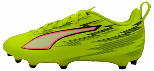 PUMA Ultra 6 Play FG/AG JR Fußballschuh, Yellow Alert Black-Glowing Red-Lime Squeeze, 38 EU, Yellow Alert PUMA Schwarz Leuchtend rot Lime Squeeze, 34 EU