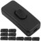 HOMSFOU 10Pcs Inline Cord Light Switch Electrical Switch for Desk Lamps Floor Lamps and Appliances Durable Material Easy Installation Solid Color Design