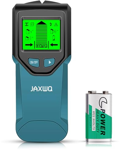 Stud Finder Wall Scanner - 5 in 1 Stud Finder Tool w/Smart Chip and HD LCD Display, Stud Detector Beam Finders for the Center and Edge of Wood AC Wire Metal Studs Joist Pipe (‎Dark Aqua)