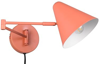 Trio Leuchten Wandleuchte Cosima 263970140, Metall Apricot, exklusive 1x E14, Flex Connect, flexibles Gelenk