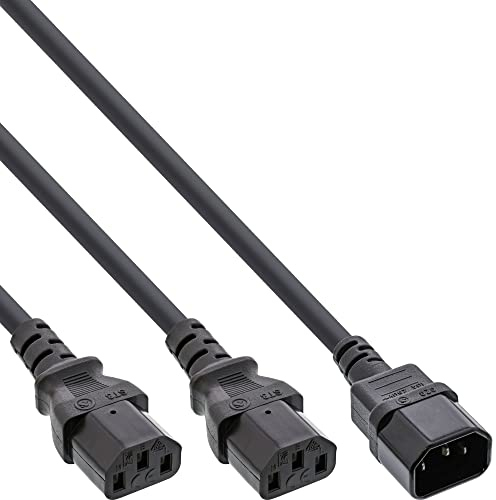 InLine 12202 Cavo Alimentazione Elettrica, Nero