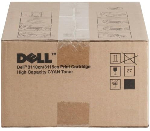 Original Dell 3110cn High Capacity Toner Kit, ca. 8.000 Seiten, cyan
