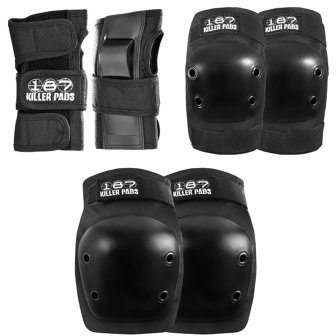 187 Killer Junior Pads Tri Pack by Skate Out Loud