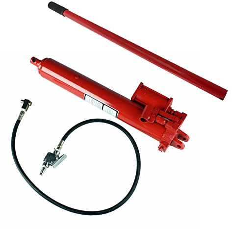 Dragway Tools Dragway Tools 8 Ton Hydraulic and Air Long Ram for Engine Hoist Cherry Picker Shop Crane Jack