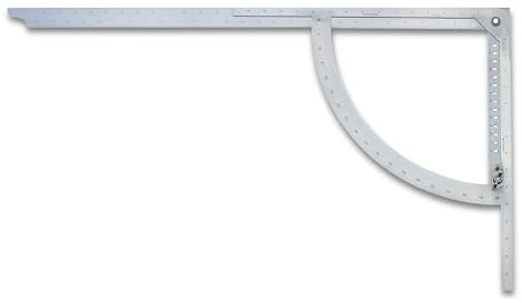 hedue® Anreissgerät Alphawinkel Classic mit Inch-Skalierung - Alpha Winkel für Zimmerer, Anreißwinkel & Präzisionswinkel, Zimmermann Werkzeug