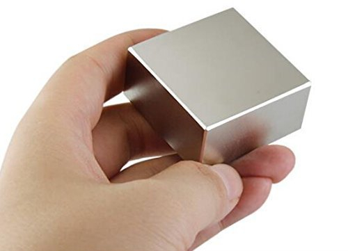 AOMAG Rechteck Neodym Magnete extra stark 40x40x20 mm, superstarke Dauermagnetscheibe, die stärksten und leistungsfähigsten Seltenerdmagnete der Welt, N52 Schwerlast Block Neodym Magnete