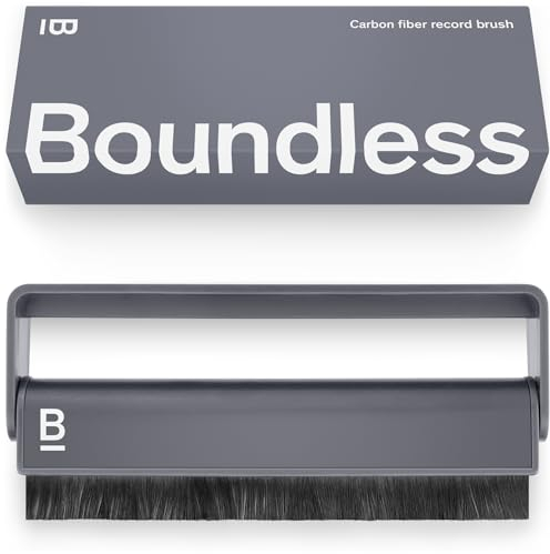 Boundless Audio Schallplatten-Reinigungsbürste – Vinyl-Reinigungsbürste aus Carbonfaser, antistatisch