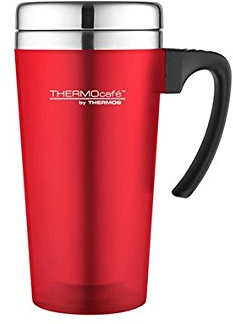 THERMOS Soft Touch Travel Insulated Mug - 420 ml - Red
