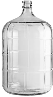 3 Gallon Clear Glass Italian Carboy - 30 mm Cork Neck Finish (CORK NOT INCLUDED)
