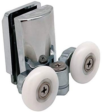 Shower Door Wheels | 20mm, 23mm or 25mm | Uppers or Lowers | Double Twin Shower Door Rollers Runners | ROLL011 (Lower Wheel (25mm))