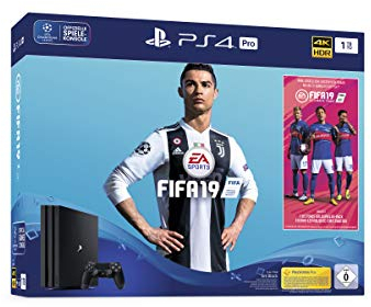 PlayStation 4 Pro - Konsole (1TB) inkl. FIFA 19 + 1 DualShock 4 Controller [Edizione: Germania]