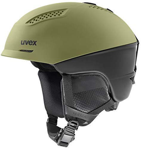 uvex Ultra pro - Skihelm für Damen und Herren - individuelle Größenanpassung - Magnetverschluss - Leaf/Black - 55-59 cm