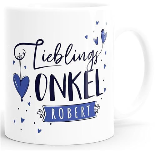 SpecialMe® Tasse Lieblings-(style_variation_string) personalisierbar mit Namen persönliche Geschenke kleines Dankeschön Weiss Keramik-Tasse