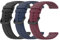 WEINISITE 22mm Armband für Garmin Vivoactive 4/Venu 2/Huawei Watch 3 pro/Watch GT2 pro/Ticwatch pro/Polar Vantage M Silikon Ersatzarmband (Schwarz+Blau+Rot)