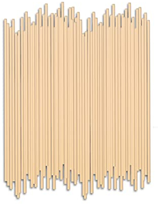 HOSSIAN Reed Diffuser Sticks – Reed Diffusors-Reed Sticks – Diffuser Glass Bottles-Diffuser Refills- Natural Rattan Wood Replacement for Aroma Fragrance 50PCS(7.5*3.5mm Primary Color)