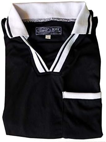 Football Referee Kit Shirt + Shorts Soccer Rugby Hockey Referee’s Shirt & Shorts Kit Uniform Sport Kit, Men Soccer Short Sleeves Referee Jersey Referee Full Sleeve Shirt & Shorts. (2XL)
