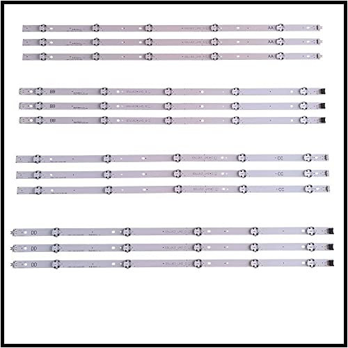 Generico KIT 12 BARRE LED TV PER LG 65 65UJ63-UHD -A -B -C -D