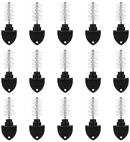 Jerliflyer Bierhahn Stöpsel Bürste, 15 Stück Nylon Wasserhahn Reiniger Homebrew Zubehör Bierhahn Bürste für Bar Länge Bier Stöpsel Zapf Bürste Nylon Reinigungsbürste