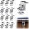 12 Pezzi Staffe Soporte a Z per Pannelli Solari, Staffe in Alluminio per Pannelli Fotovoltaici 30mm, Staffa di Montaggio per Pannello Solare con dadi e viti, per Camper, Barca, Tetto, Auto (35mm)