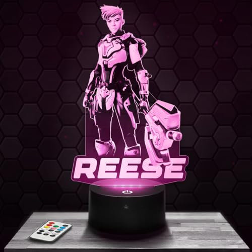 Lampephoto.fr - Videospiel Ree se cell 3D Lampe, Touch Nachtlicht, Geek Geschenk, Gamer, 3D Led Illusion Geschenkidee Weihnachten Geburtstag Junge und Mädchen, Dekoration Kinder und Erwachsenenzimmer