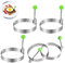 5 Pieces Egg Ring Non Stick, Stainless Steel The Diameter 3.9 in Round Egg Cooking Rings, Frying Pancake Mcmuffins Griddle