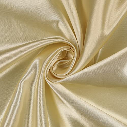 Mondo Tessuti – Pannello Raso Morbido Tinta Unita 100x150cm (Champagne)