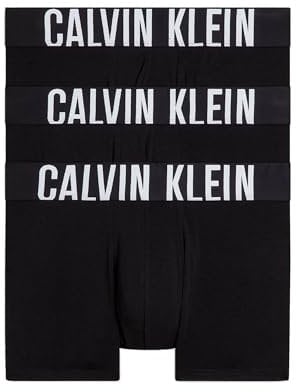 Calvin Klein Trunk 3Pk 000Nb3608A, Boxer, Uomo, Nero (Black/Black/Black), M